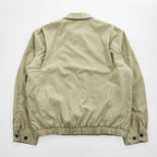 TOMMY HILFIGER Beige Harrington Zip Jacket Flag Logo Navy Lining