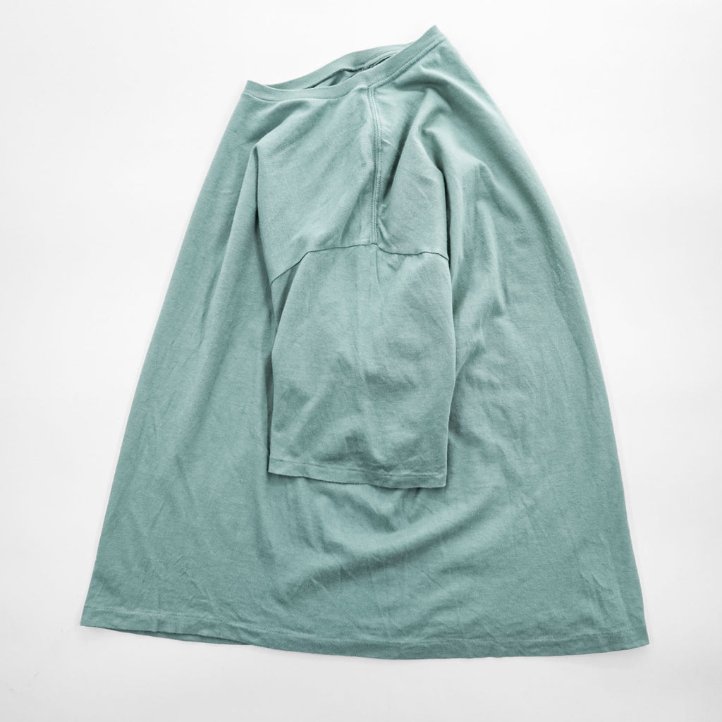 AURALEE A21ST02ST Cotton Crew Neck Short Sleeve T-Shirt Green Size 4 Made in Japan