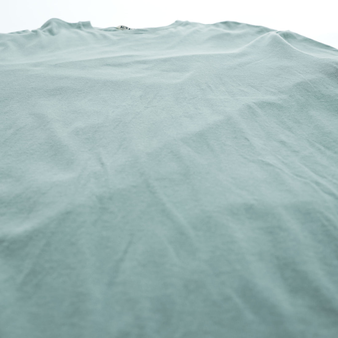 AURALEE A21ST02ST Cotton Crew Neck Short Sleeve T-Shirt Green Size 4 Made in Japan