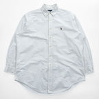 Ralph Lauren Classic Fit White Long Sleeve Button-Down Shirt Size L/G Pony Logo