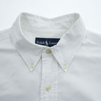 Ralph Lauren Classic Fit White Long Sleeve Button-Down Shirt Size L/G Pony Logo