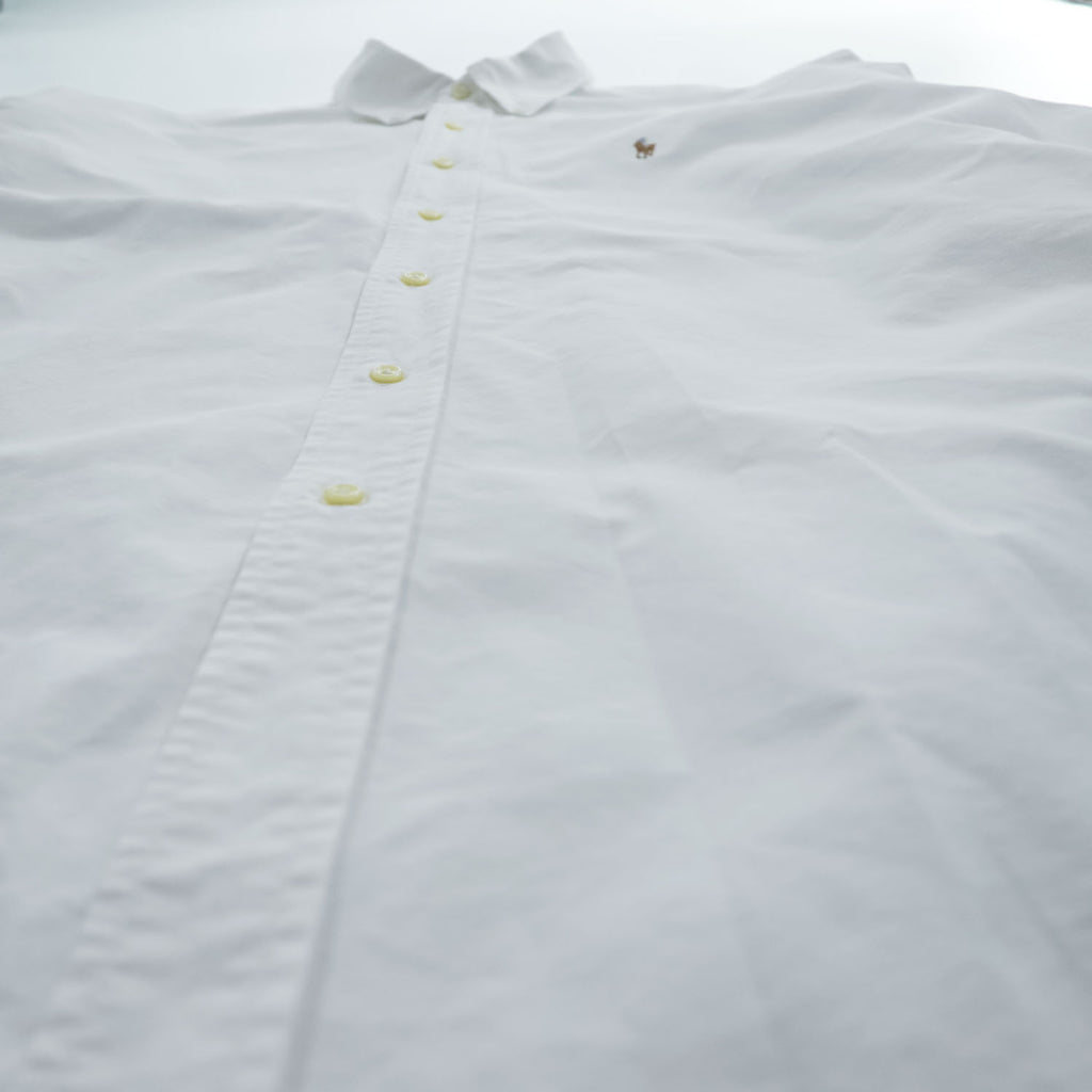 Ralph Lauren Classic Fit White Long Sleeve Button-Down Shirt Size L/G Pony Logo