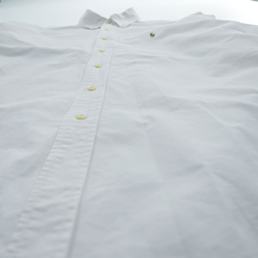 Ralph Lauren Classic Fit White Long Sleeve Button-Down Shirt Size L/G Pony Logo