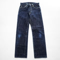 IRON HEART 日本製 セルヴィッヂ 21oz デニムパンツ ジーンズ EXTRA HEAVY DENIM リジッド 濃紺 ボタンフライ 634S