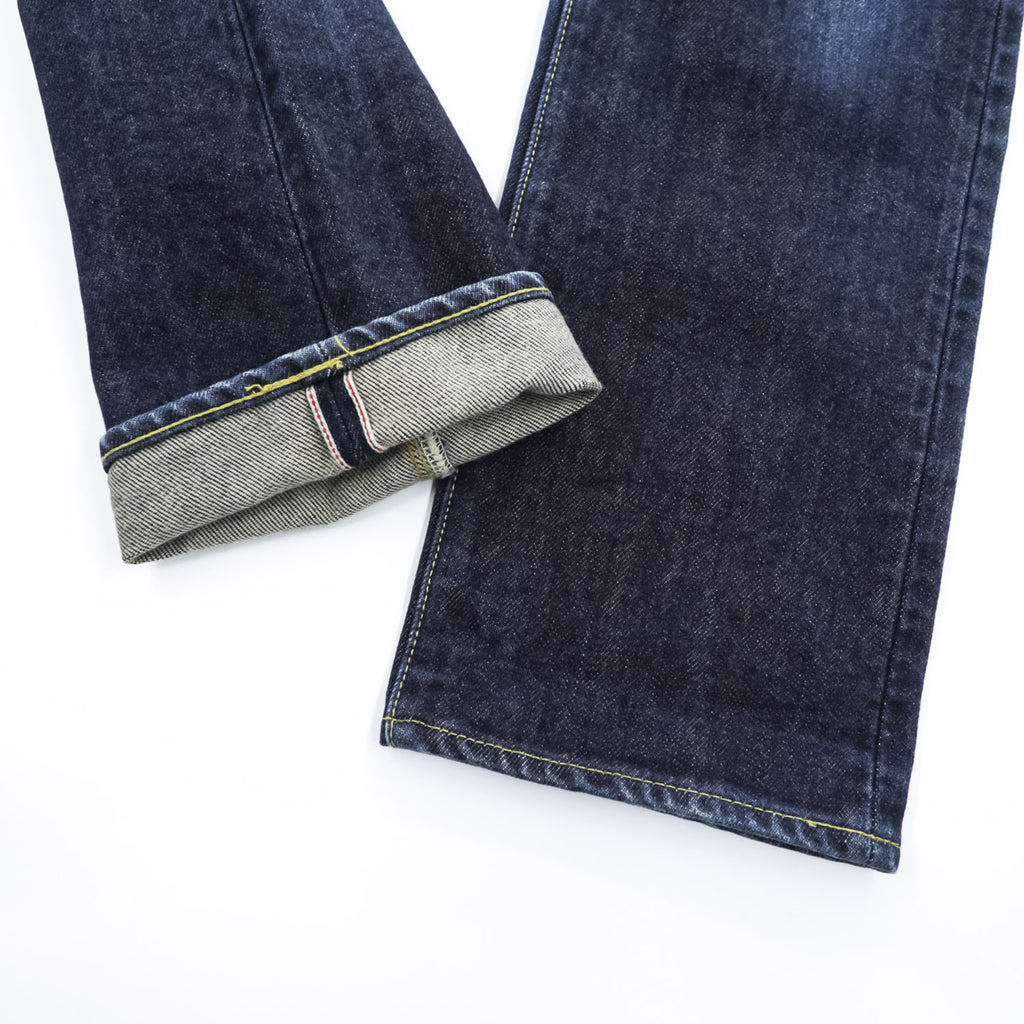 IRON HEART 日本製 セルヴィッヂ 21oz デニムパンツ ジーンズ EXTRA HEAVY DENIM リジッド 濃紺 ボタンフライ 634S