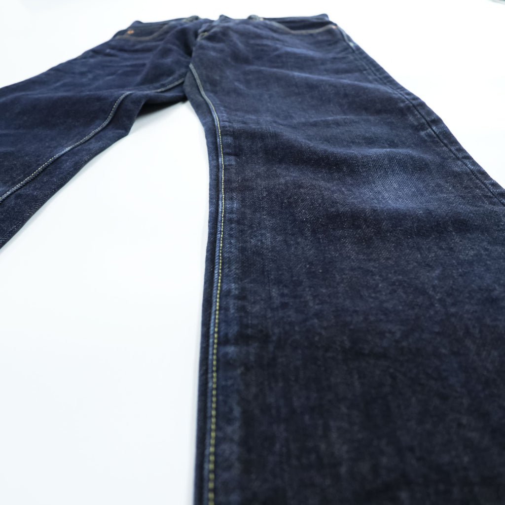 IRON HEART 日本製 セルヴィッヂ 21oz デニムパンツ ジーンズ EXTRA HEAVY DENIM リジッド 濃紺 ボタンフライ 634S