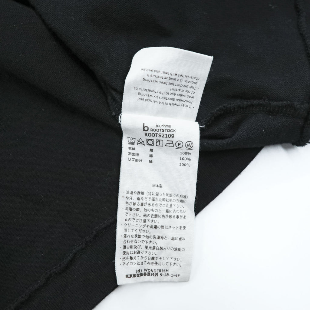 blurhms ROOTSTOCK ROOTS2109 Cotton Pocket T-Shirt Black Size 3 Made in Japan