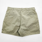 Polo Ralph Lauren 90年代 USA製 ヴィンテージ 2タック プリーツショーツ ショートパンツ W36 ベージュ 42TALON