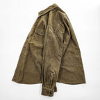 Fieldmaster Brown Cotton Corduroy Long Sleeve Work Shirt Size L Made in Philippines