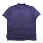 Polo by Ralph Lauren Men's Navy Cotton Short Sleeve Polo Shirt Red Pony Logo Size L