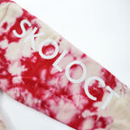 SKOLOCT Japan Made Sweatshirt, XL, Red, Pink, Tie Dye, Fringe