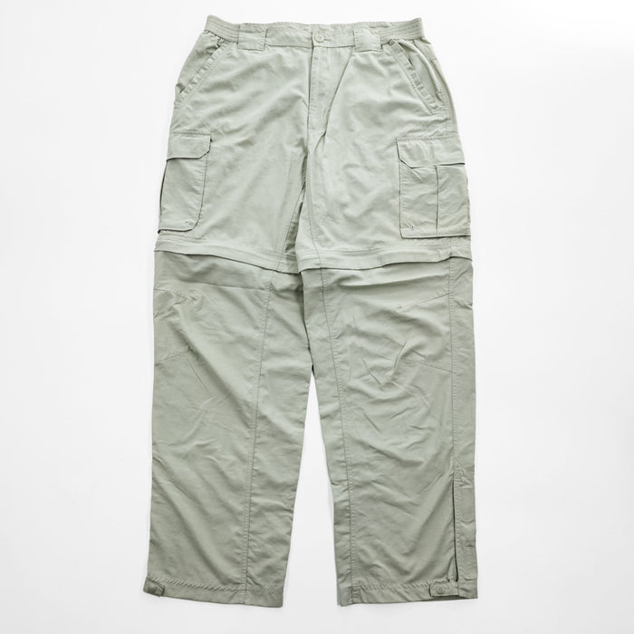 Columbia アウトドア  コンバーチブル カーゴ シェル パンツ 2WAY ショートパンツ M ベージュ パッカブル TITANIUM TM8287