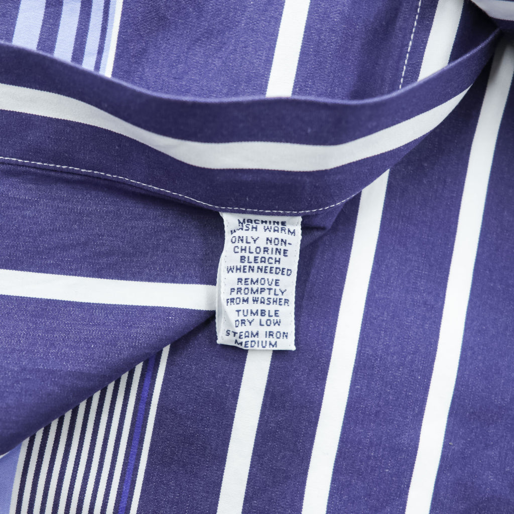 Polo Ralph Lauren 90年代 クラシックフィット 長袖マルチストライプシャツ L ホワイト ブルー REGENT
