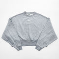 NIKE クロップド スウェット 短丈 トレーナー XS グレー センタースウォッシュ DJ7665-063