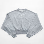 NIKE クロップド スウェット 短丈 トレーナー XS グレー センタースウォッシュ DJ7665-063