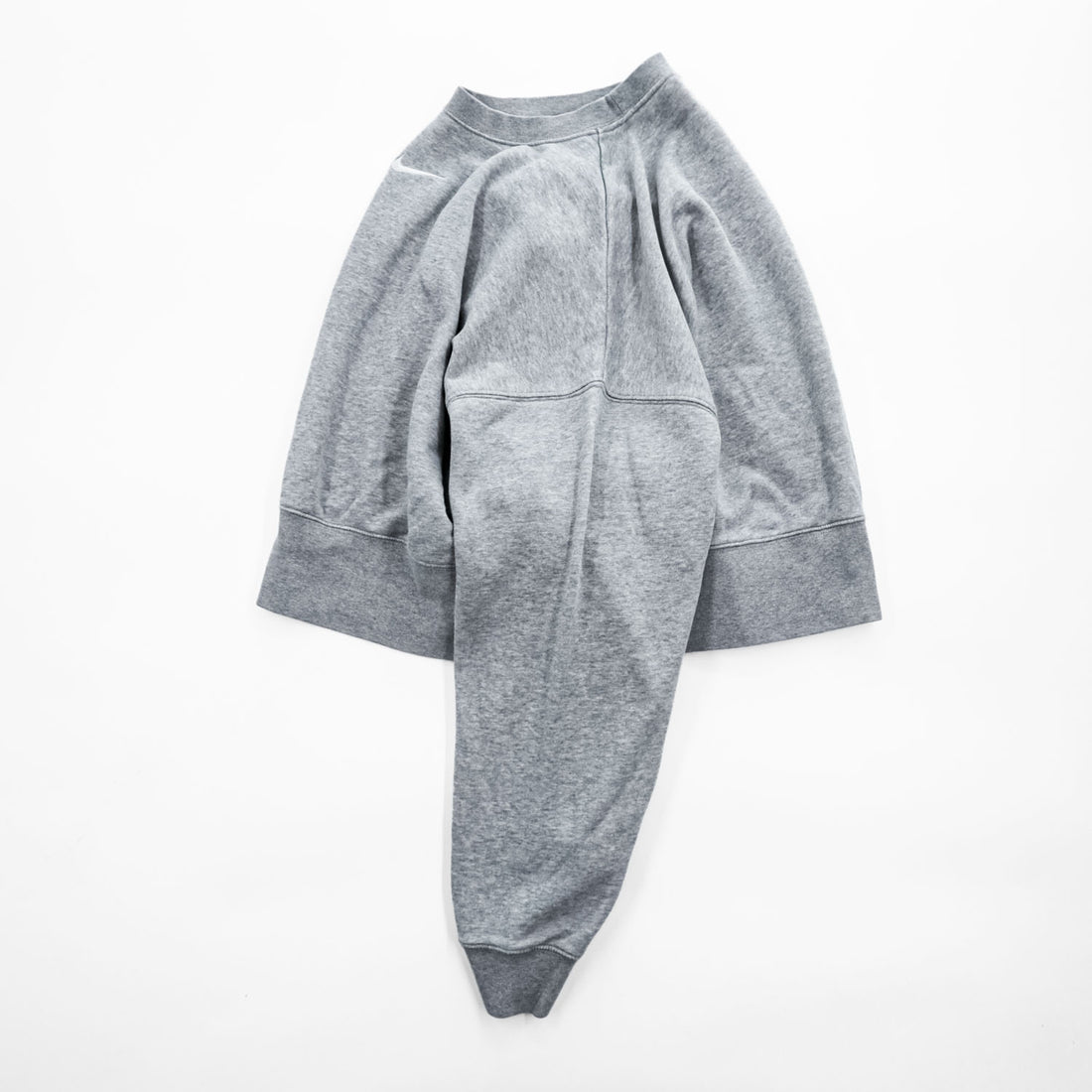 NIKE クロップド スウェット 短丈 トレーナー XS グレー センタースウォッシュ DJ7665-063