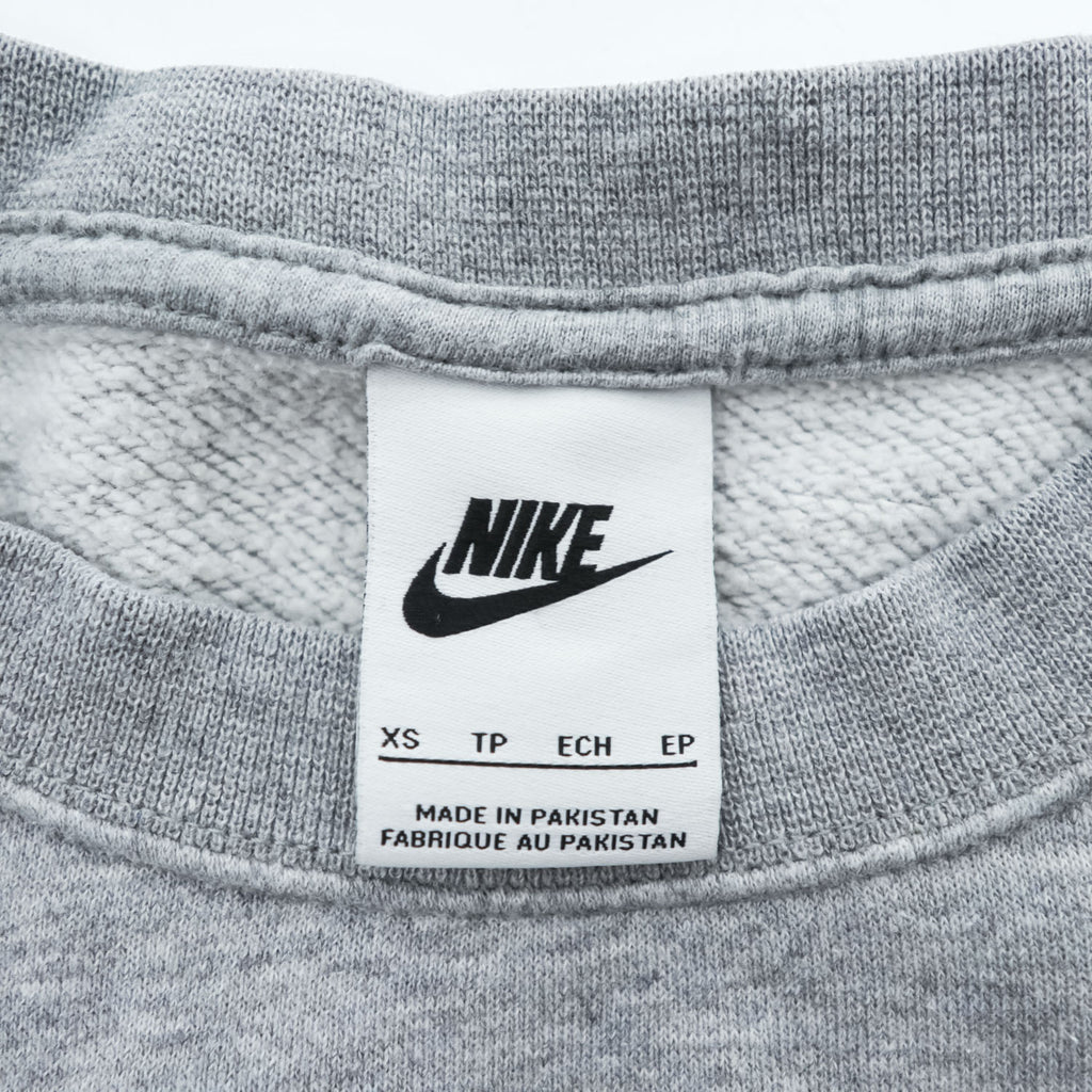 NIKE クロップド スウェット 短丈 トレーナー XS グレー センタースウォッシュ DJ7665-063