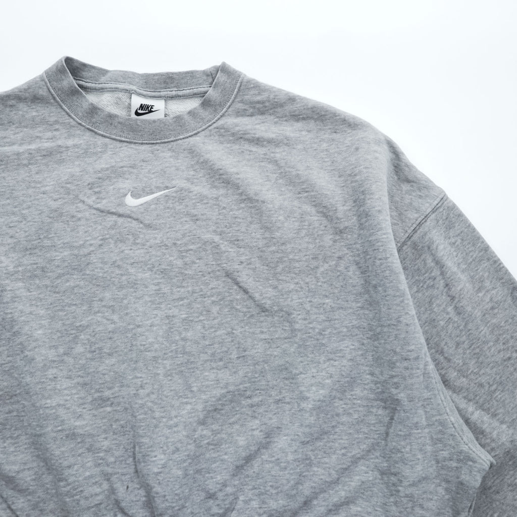 NIKE クロップド スウェット 短丈 トレーナー XS グレー センタースウォッシュ DJ7665-063