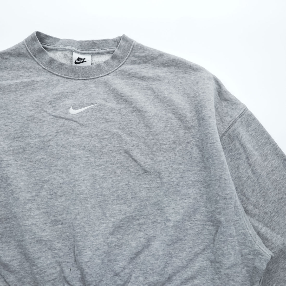 NIKE クロップド スウェット 短丈 トレーナー XS グレー センタースウォッシュ DJ7665-063