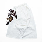 doublet 日本製 ダブルフェイス カレッジ Tシャツ FREE ホワイト フリンジ double faced