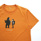 mont-bell プリント WIC.T 道案内 Tシャツ M オレンジ 1114571