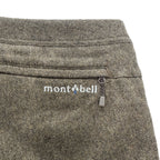 mont-bell ウール トレッキングニッカ アウトドア パンツ L ブラウン ストレッチ ベルト付 クロップド 1105613