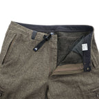 mont-bell ウール トレッキングニッカ アウトドア パンツ L ブラウン ストレッチ ベルト付 クロップド 1105613