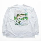 NIKE ACG 長袖 ロングスリーブ Tシャツ ロンT L ホワイト バックプリント フィッシング FQ3728-121