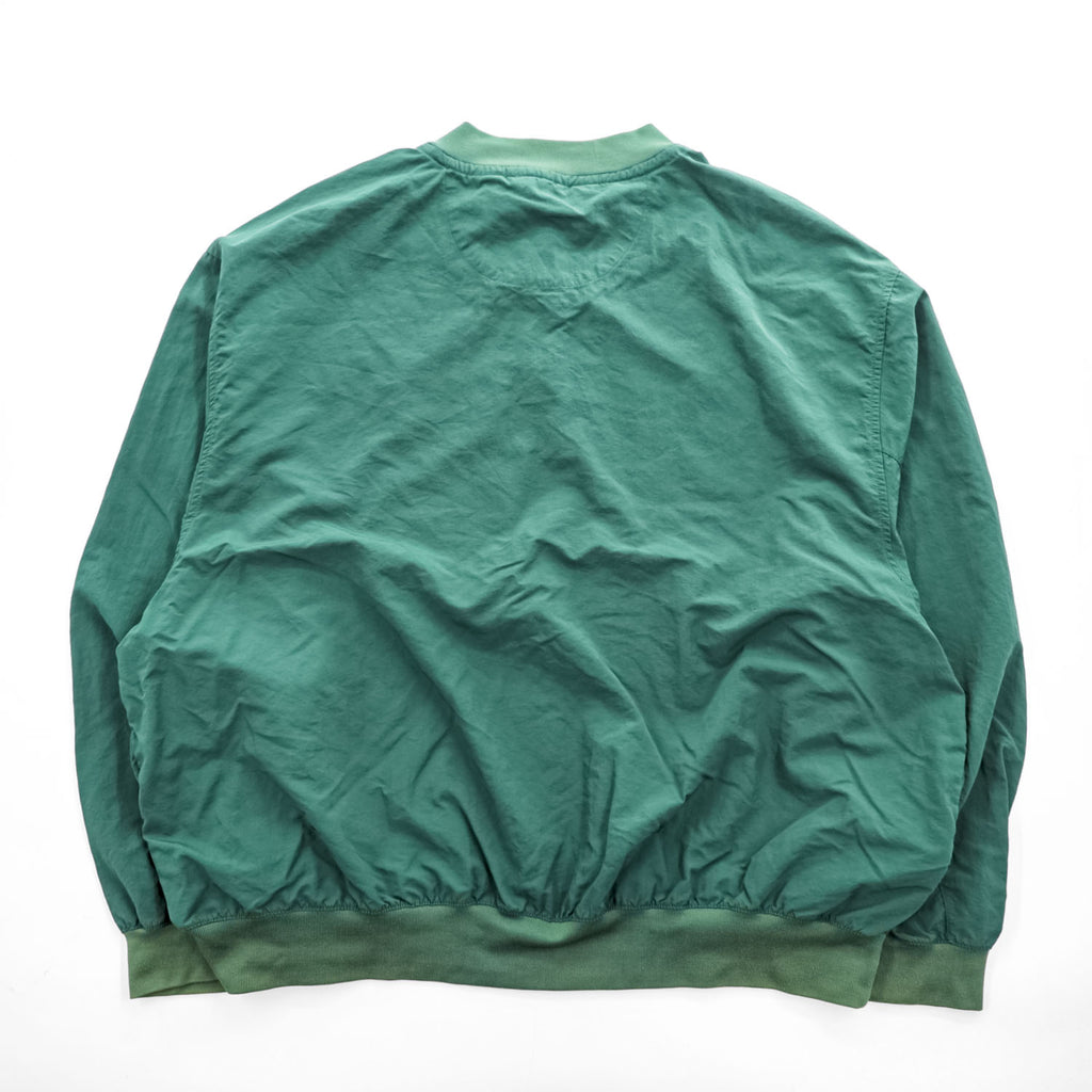 Eddie Bauer 90年代 EBTEK ピステ ハーフボタン ナイロン プルオーバー L グリーン