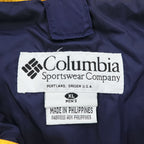 Columbia Fire Ridge Men's XL Hooded Nylon Ski Jacket Black Purple Yellow