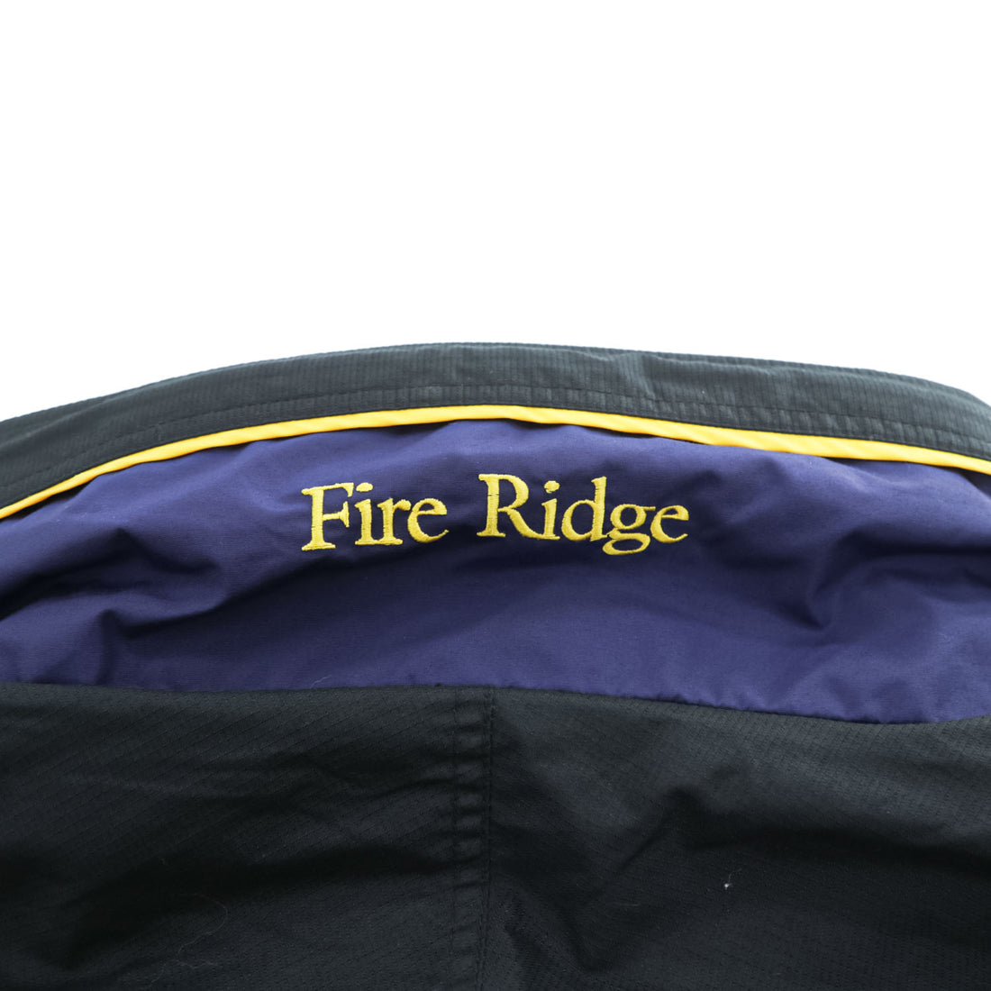 Columbia Fire Ridge Men's XL Hooded Nylon Ski Jacket Black Purple Yellow