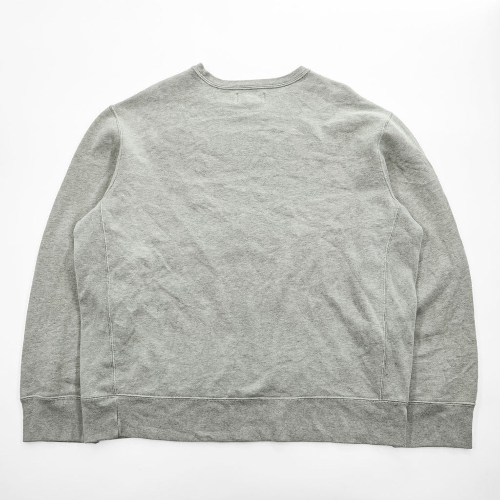 Polo Ralph Lauren 90年代 クルーネック スウェット トレーナー XXL グレー 裏起毛 スモールポニー ロゴ 刺繍 ビッグサイズ