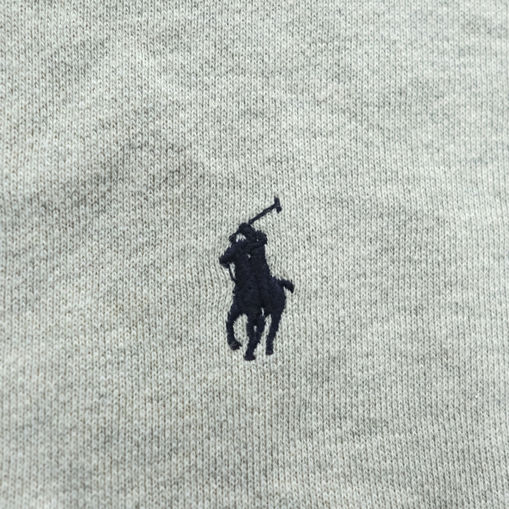 Polo Ralph Lauren 90年代 クルーネック スウェット トレーナー XXL グレー 裏起毛 スモールポニー ロゴ 刺繍 ビッグサイズ