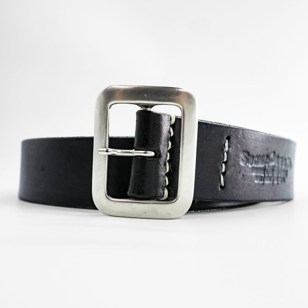 SUGAR CANE SC02320 Garrison Belt Black Cowhide Leather Made in Japan Size 32