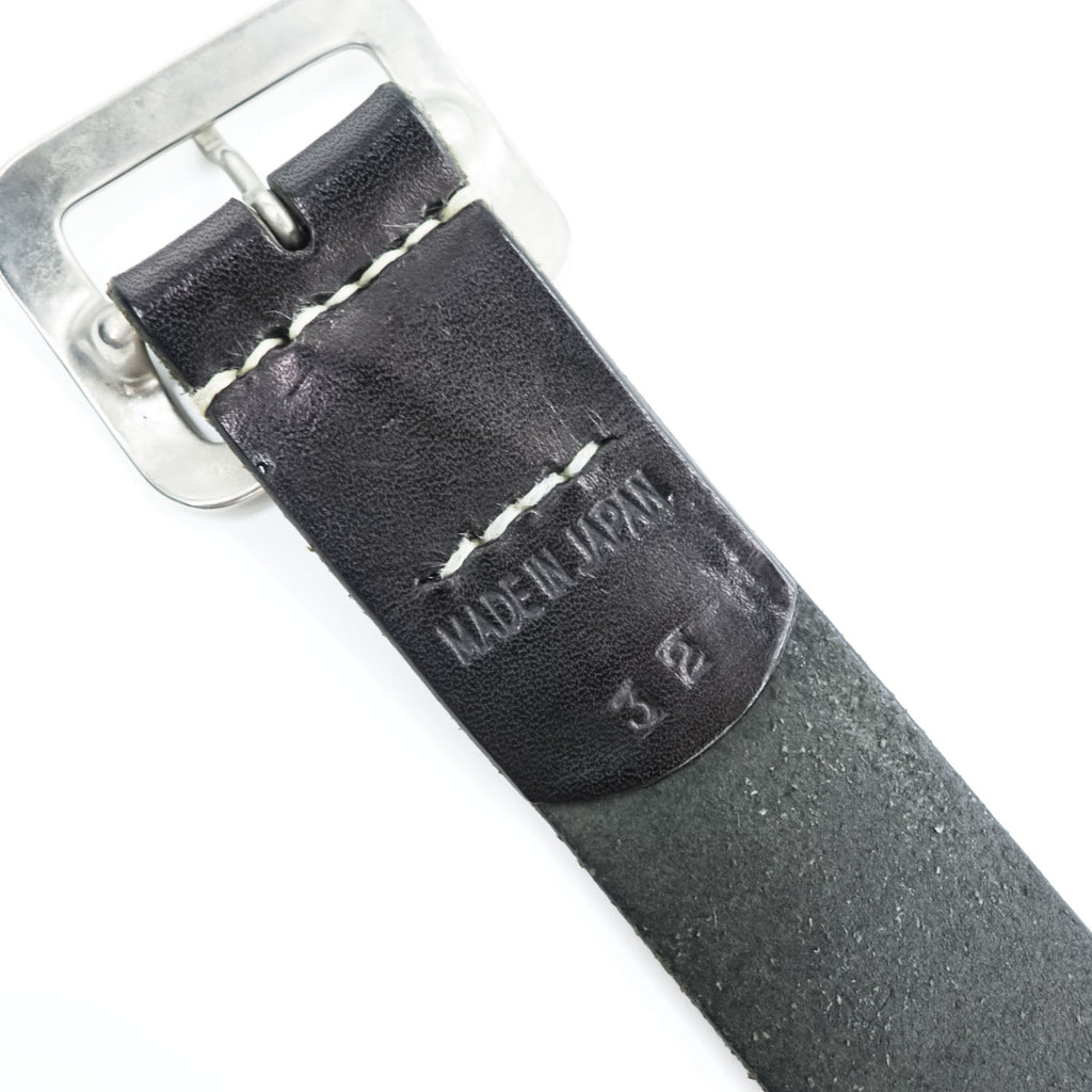 SUGAR CANE SC02320 Garrison Belt Black Cowhide Leather Made in Japan Size 32
