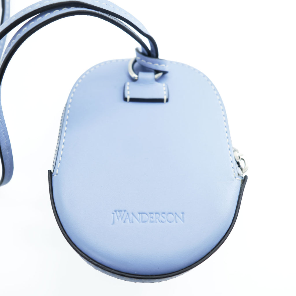 JW Anderson Leather Shoulder Pouch, Blue, Nano Cap Bag