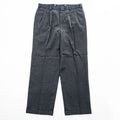 Brooks Brothers Wool Double Pleat Trousers Size 34 Charcoal Gray