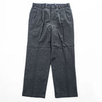 Brooks Brothers Wool Double Pleat Trousers Size 34 Charcoal Gray