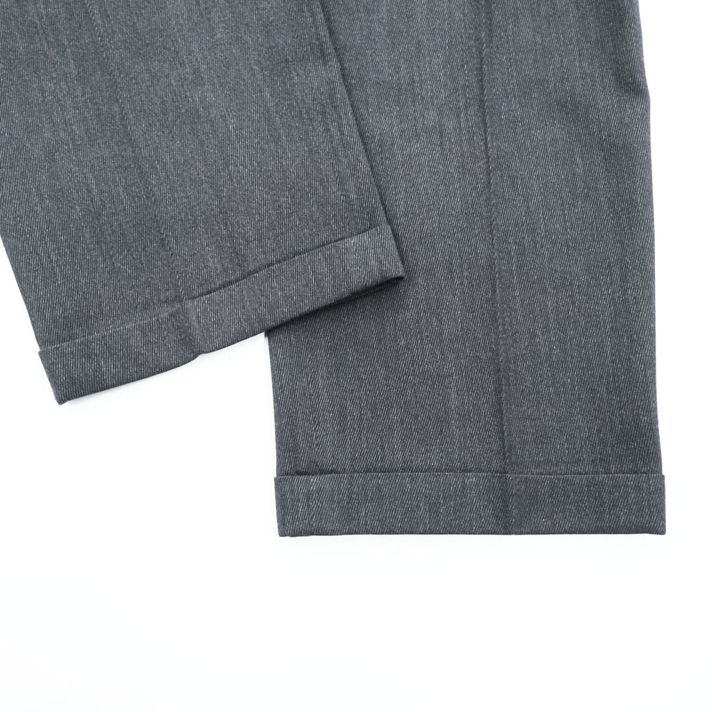 Brooks Brothers Wool Double Pleat Trousers Size 34 Charcoal Gray