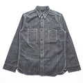 BIG YANK 1935 Black Chambray Work Shirt Gacha Pockets Made in Japan Size M