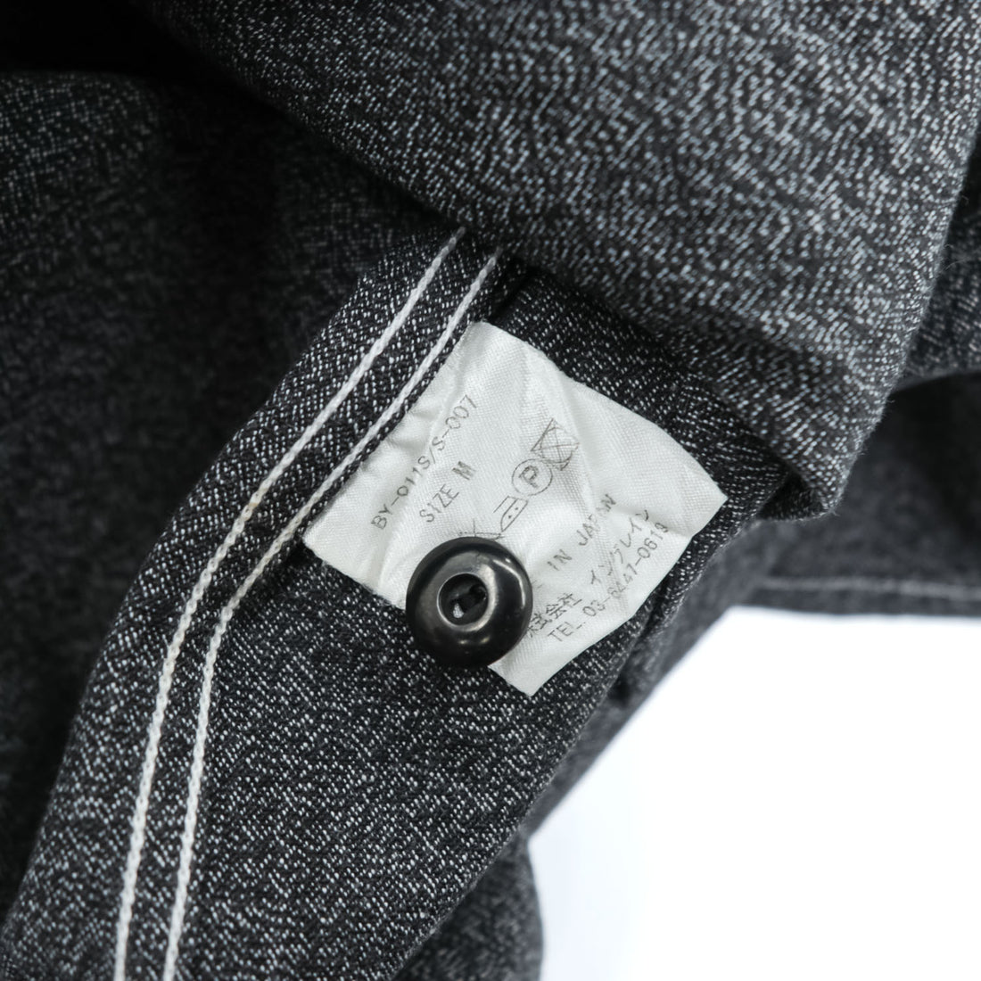 BIG YANK 1935 Black Chambray Work Shirt Gacha Pockets Made in Japan Size M
