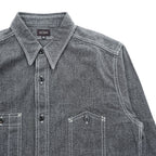 BIG YANK 1935 Black Chambray Work Shirt Gacha Pockets Made in Japan Size M