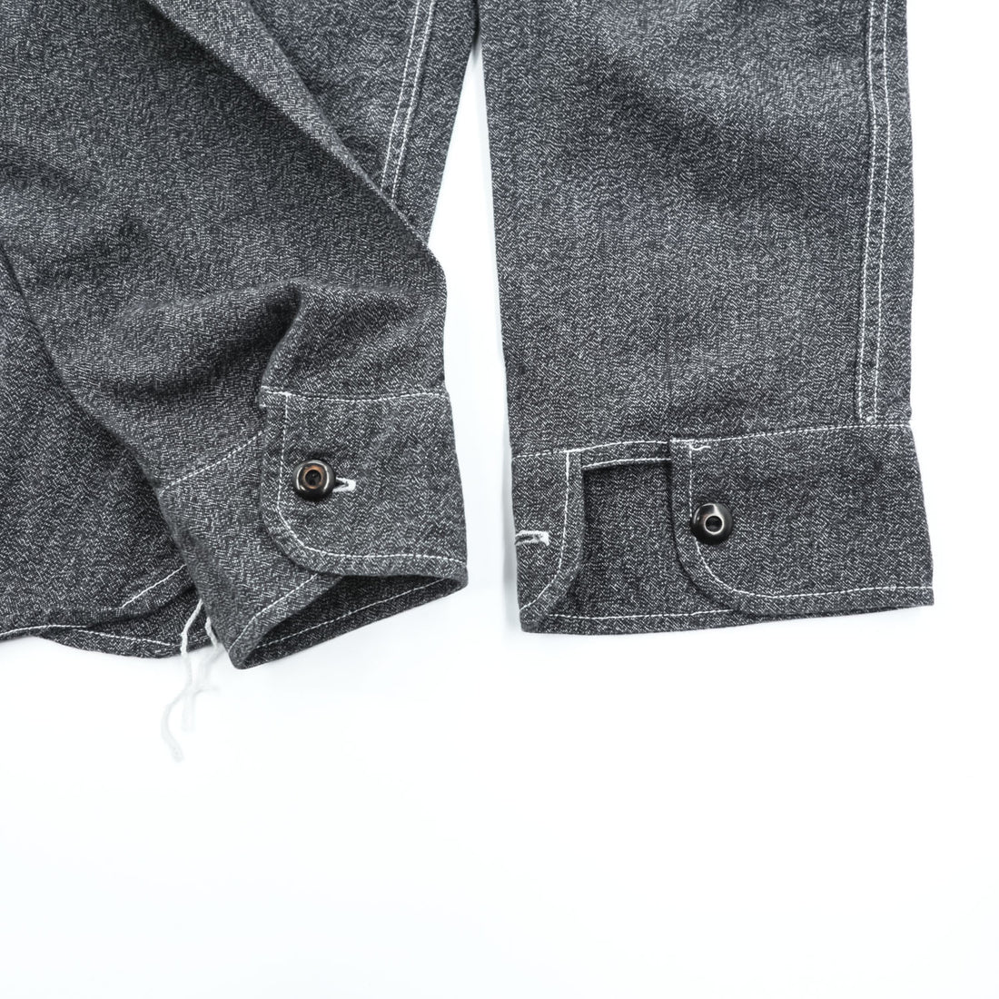 BIG YANK 1935 Black Chambray Work Shirt Gacha Pockets Made in Japan Size M