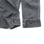 BIG YANK 1935 Black Chambray Work Shirt Gacha Pockets Made in Japan Size M