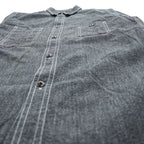 BIG YANK 1935 Black Chambray Work Shirt Gacha Pockets Made in Japan Size M