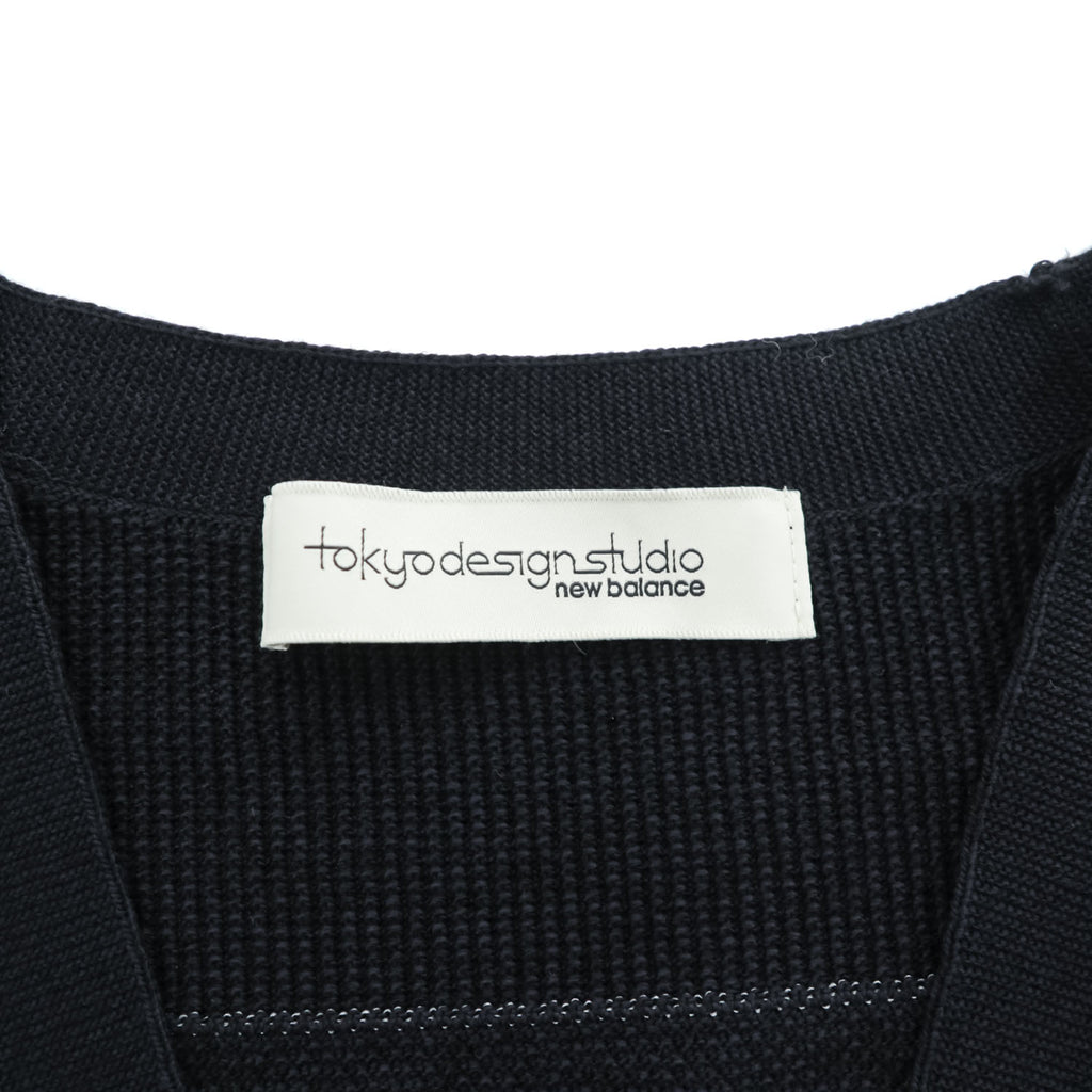 New Balance Tokyo Design Studio JMTL9552 Knit Cardigan Black Wool Blend Made in Japan S