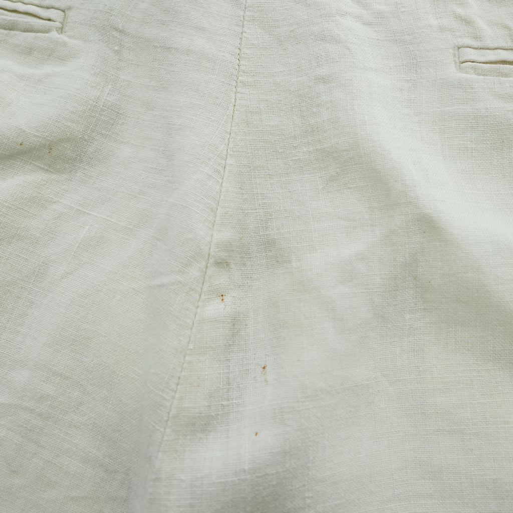 Polo by Ralph Lauren 100% Linen Pleated Shorts Ivory Size 36 Made in Philippines
