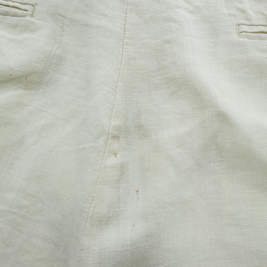 Polo by Ralph Lauren 100% Linen Pleated Shorts Ivory Size 36 Made in Philippines