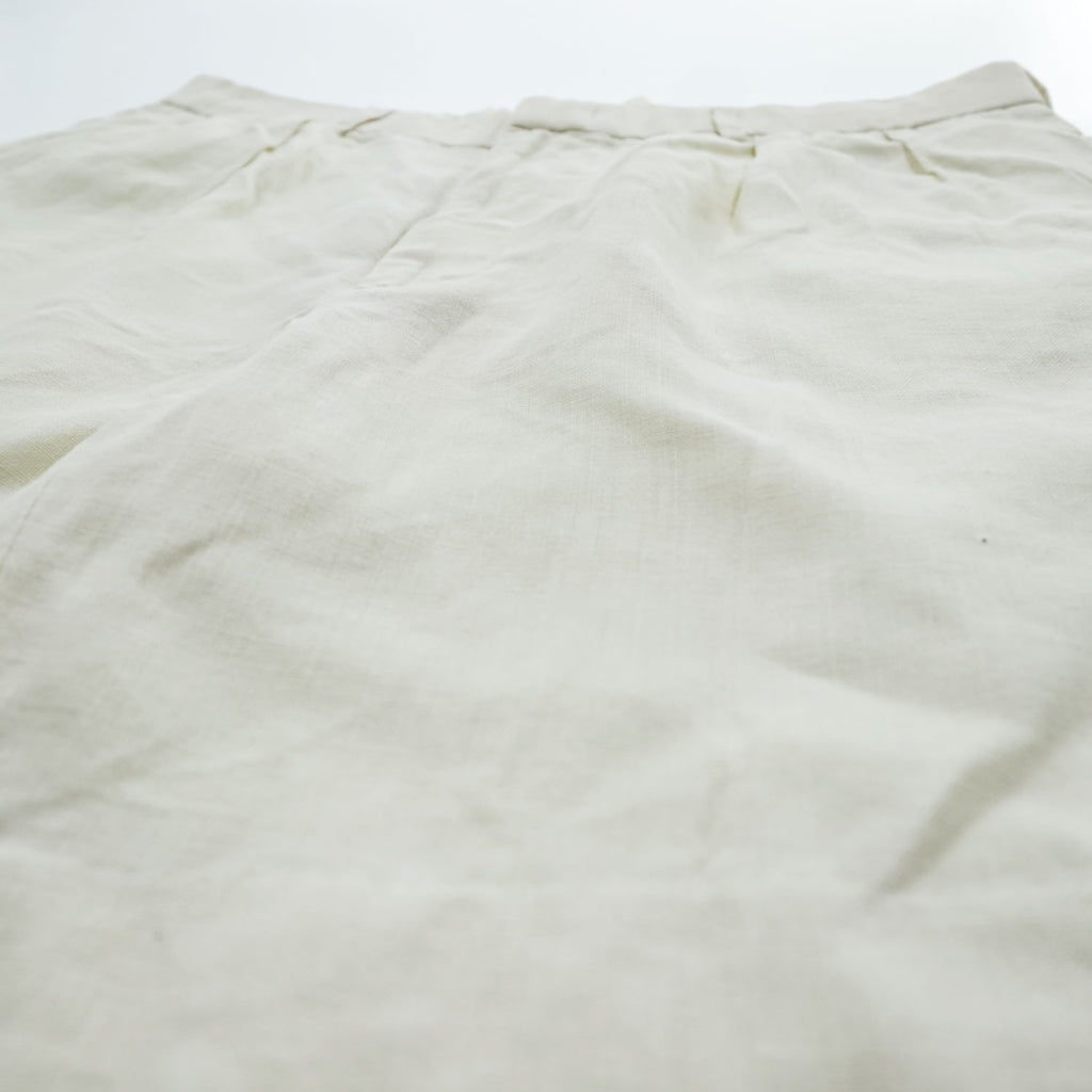 Polo by Ralph Lauren 100% Linen Pleated Shorts Ivory Size 36 Made in Philippines