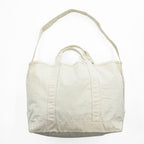 L.L.Bean Cotton Canvas 2-Way Tote Bag Natural Made in Vietnam